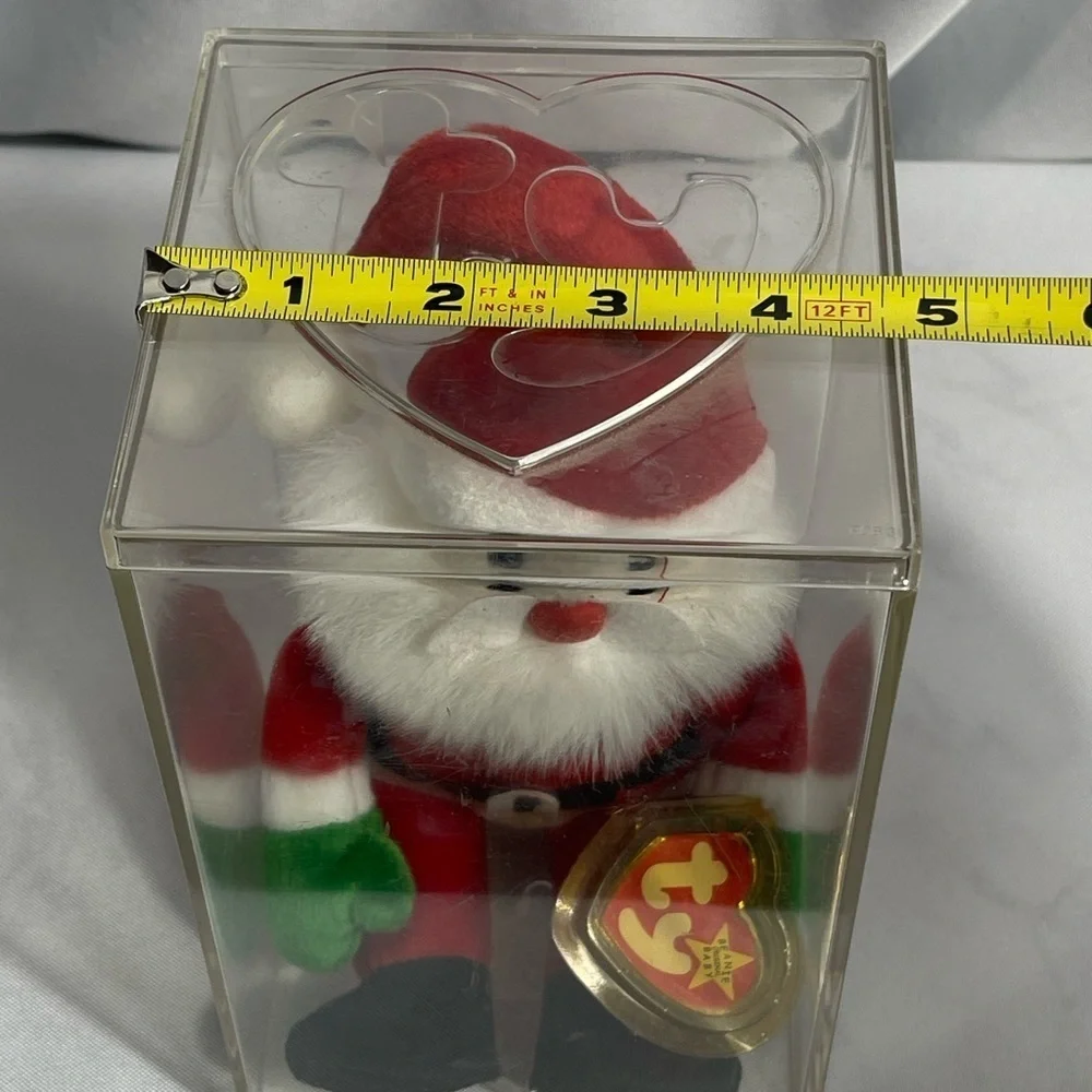 Ty Vintage Santa Claus Beanie Baby Plush Collectible New W/ Original Case 1998